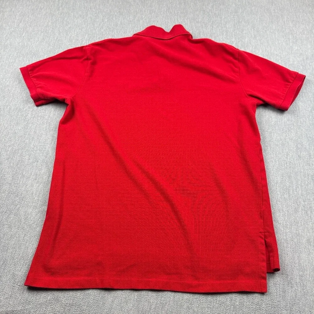 Polo Ralph Lauren‎ Shirt Mens Large Red Pony Rugby Classic Short Sleeve Casual